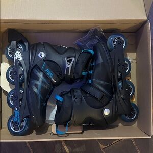 Black and Blue Inline Skates